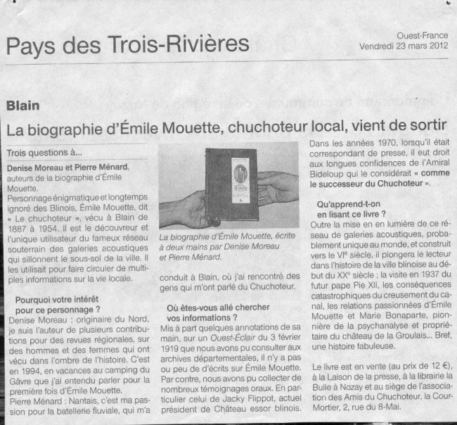Ouest-France - Mars 2012
